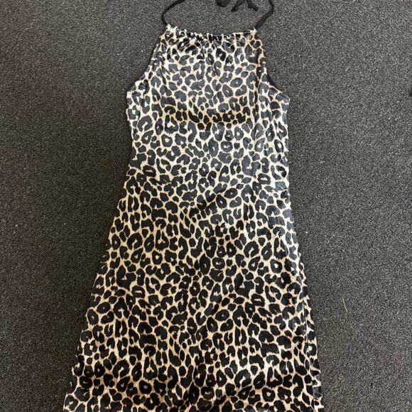 Mini leopard print dress - Picture 2 of 4
